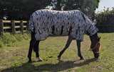 6'6 Rhinegold Africa Zebra Fly Rug NEW