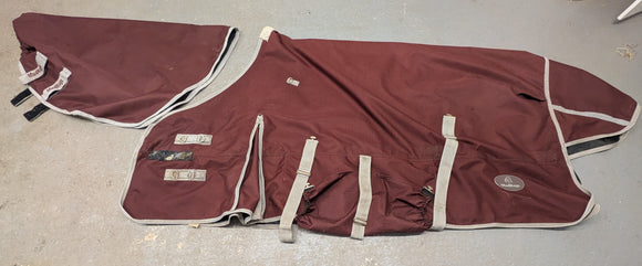 6'3 MudRugs lightweight 50g turnout rug  + detachable neck (5513)